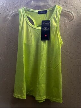 Ruijige Neon Lime Racerback Tank Top